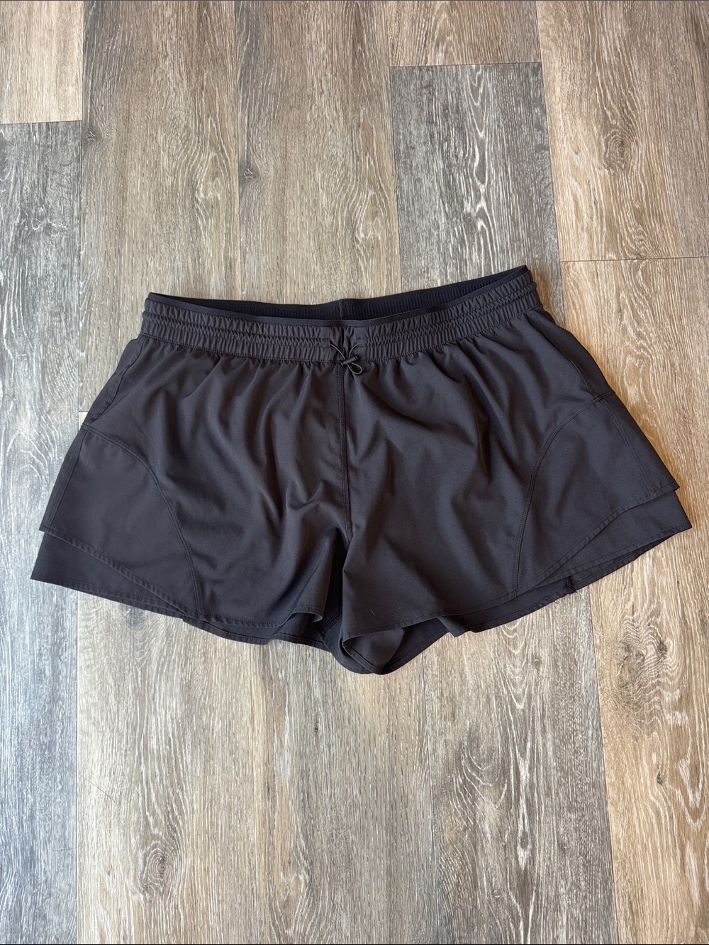 Avia Black Athletic Shorts with Drawstring Waist